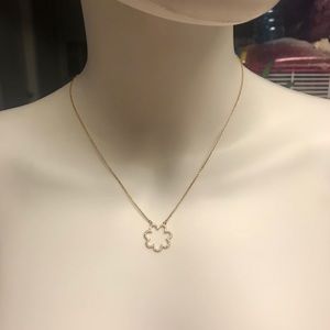 Kate Spade Pave Crystal Scrunched Scallop Necklace